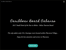 Tablet Screenshot of caribbeanbeachcabanas.com